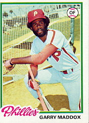 1978 Topps Baseball Cards      610     Garry Maddox